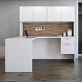 Officesource OS Laminate Collection L Shape Typical - OS96 OS96WH